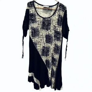 Dzhavel cream and black dress size L